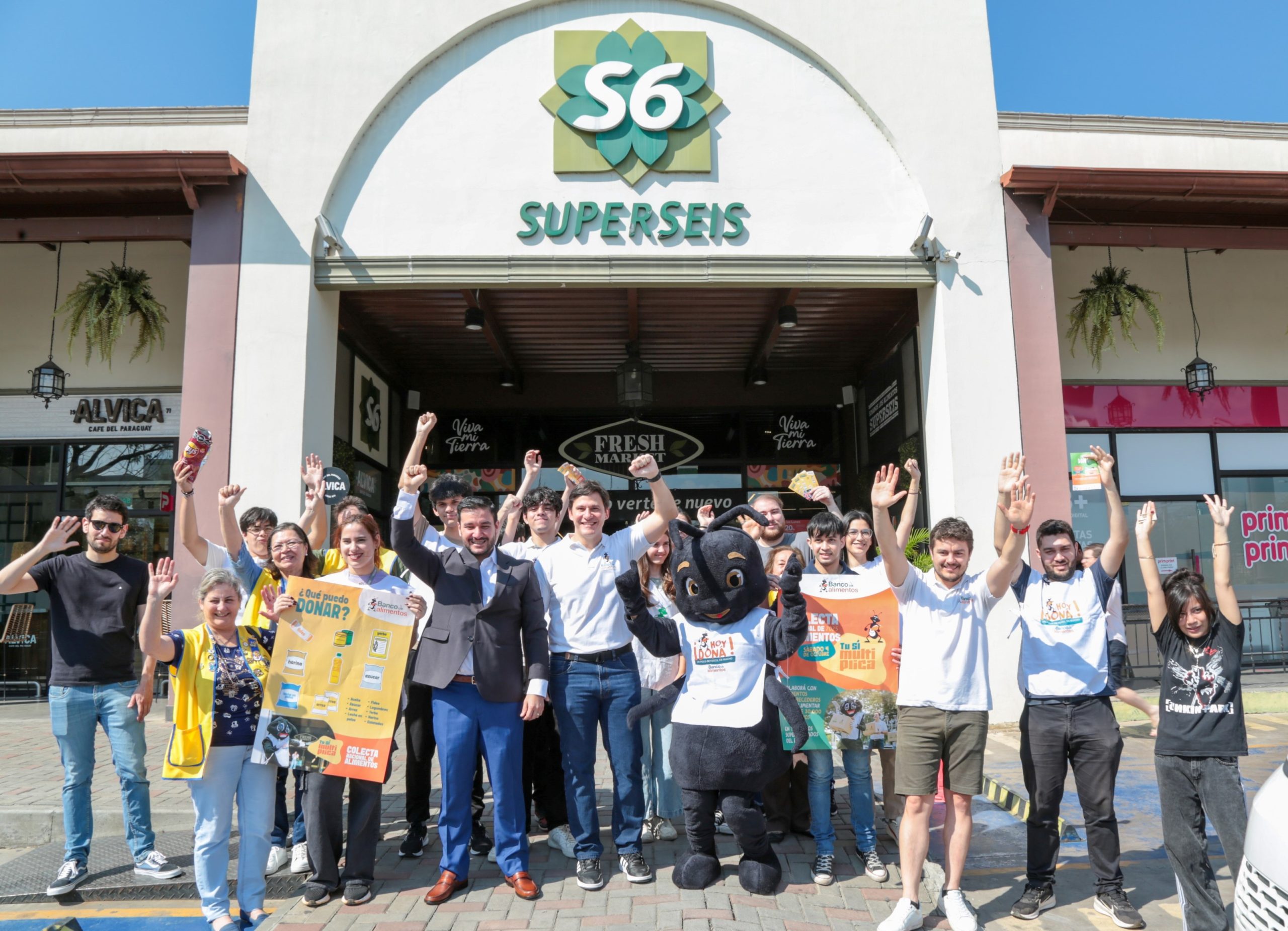 Inauguración oficial de la Colecta Nacional de Alimentos en Superseis