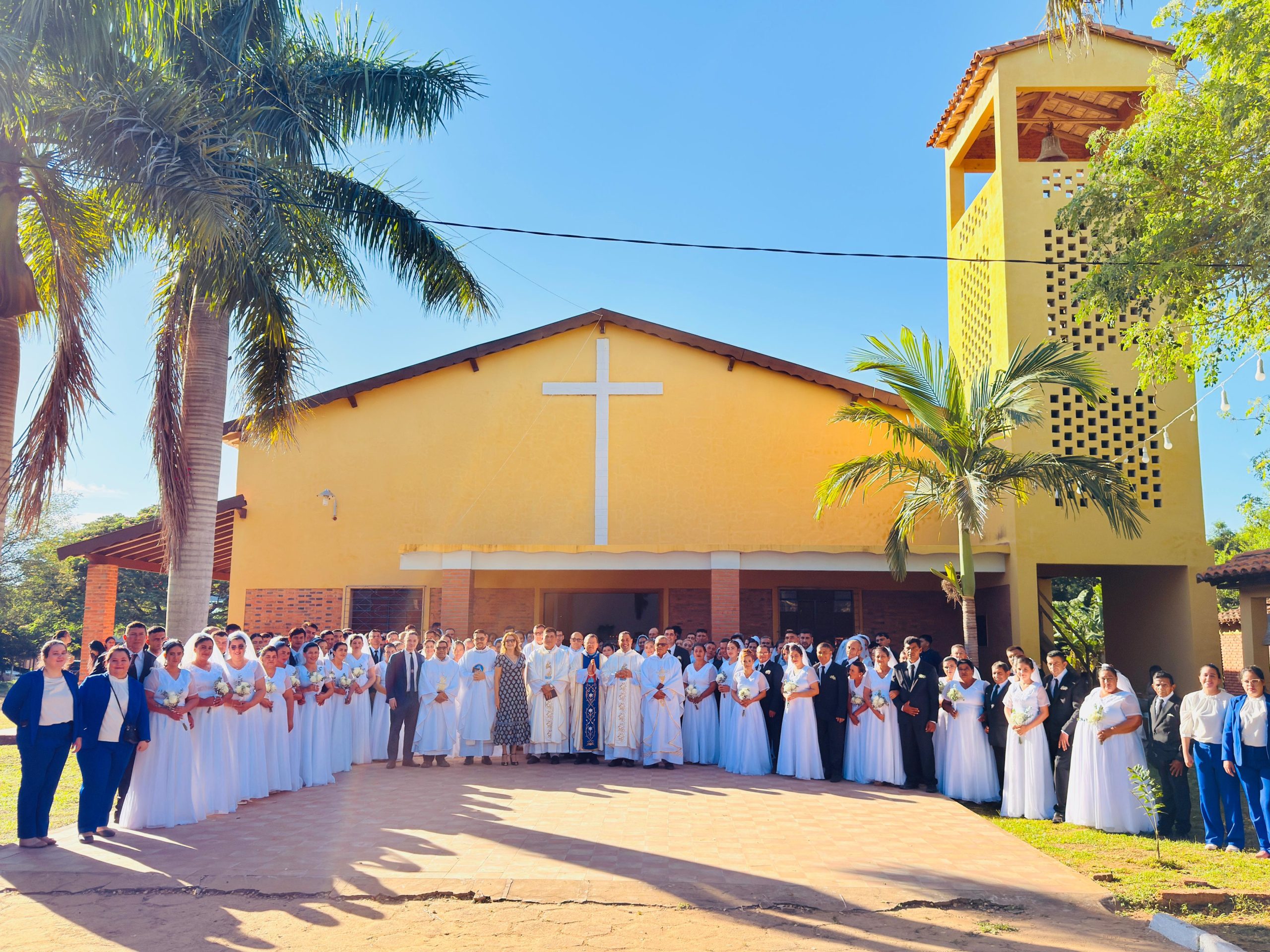 La Fundación Santa Librada acompañó a 65 parejas en el primer casamiento comunitario del año en Belén