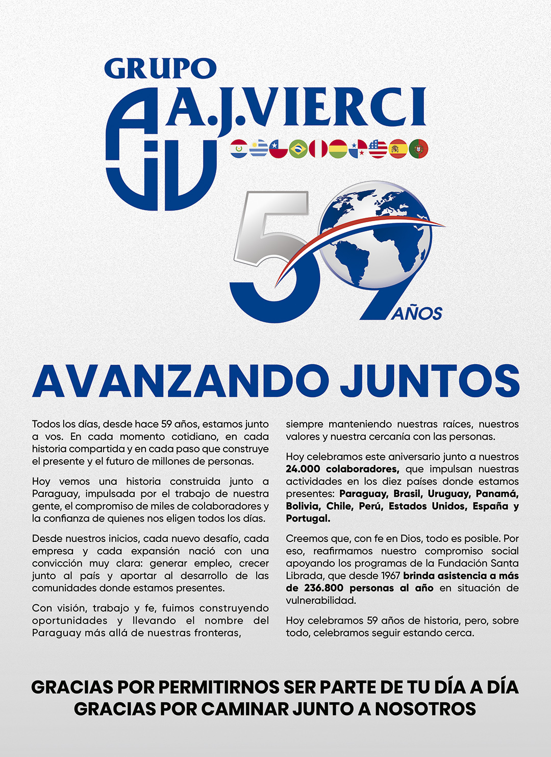 59 Años Avanzando Juntos